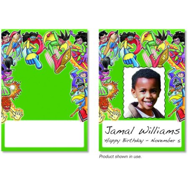 Superheroes Green Meet Our Class Cards