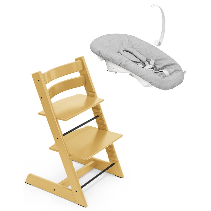 Tripp Trapp Chair + Newborn Set Bundle – Sunflower Yellow