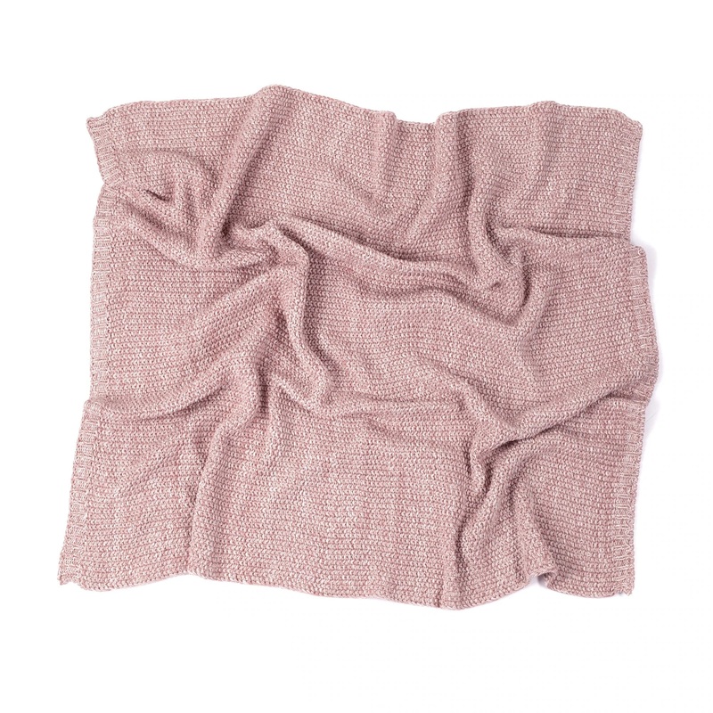 Zandino Antoine Knit Blanket – Rose