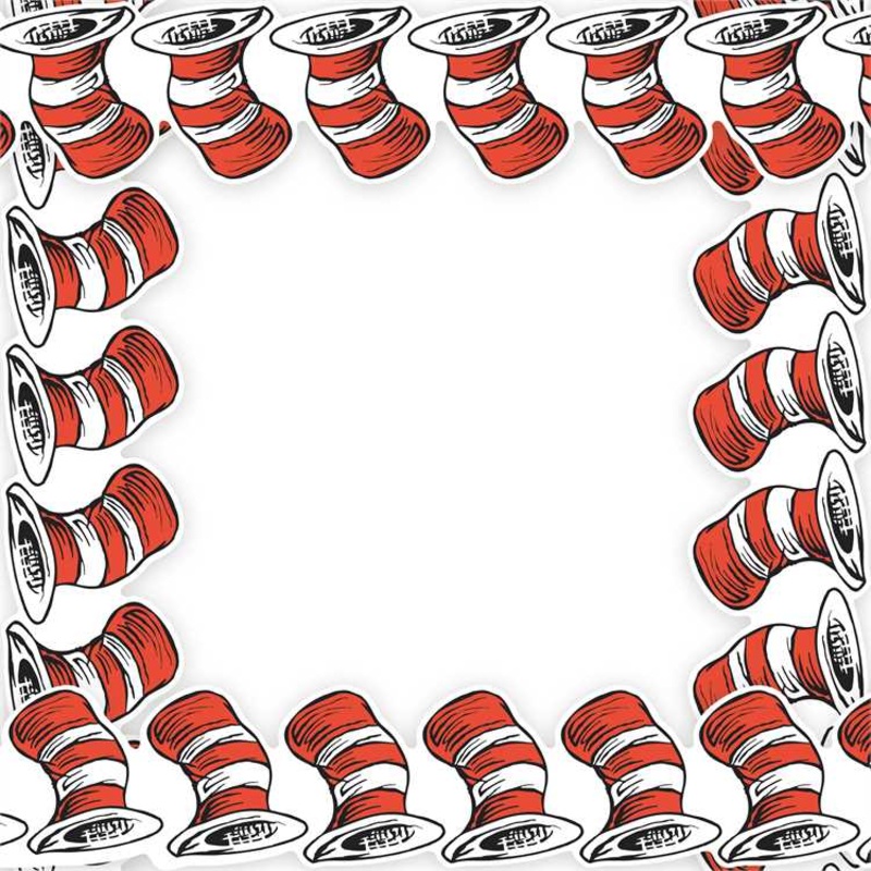 Cat in the Hat Die-Cut Deco Trim Extra Wide