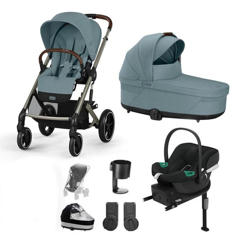 CYBEX Balios S Lux + Aton B2 Travel System – Stormy Blue
