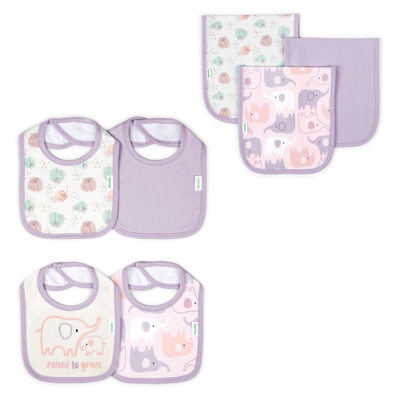 EASY EATER 4-PACK BABY BIB SET – GRAZY & EASY EATER 3-PACK BABY BURP CLOTH SET – GRAZY