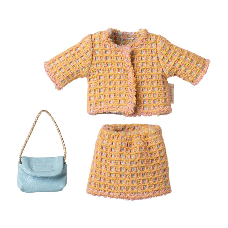 Maileg Mum Mouse Tweed Dress Suit