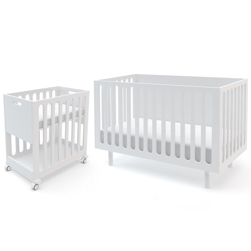 Oeuf Fawn 2-in-1 Crib System – White
