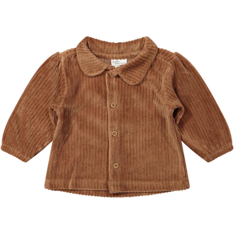 Riffle Amsterdam – Organic Collared Jacket – Corduroy Brown