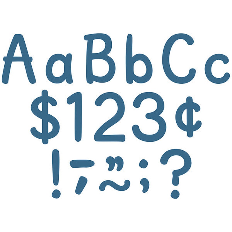 Slate Blue 4″ Modern Classic Letters Combo Pack