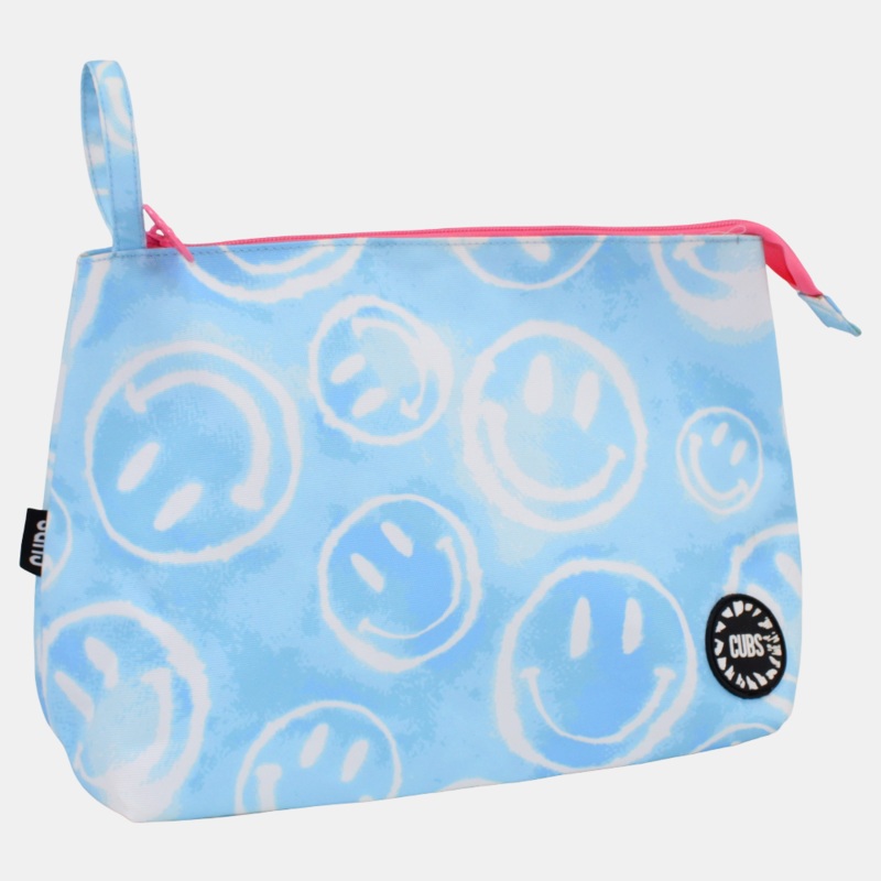 Smiley Clouds Large Pouch