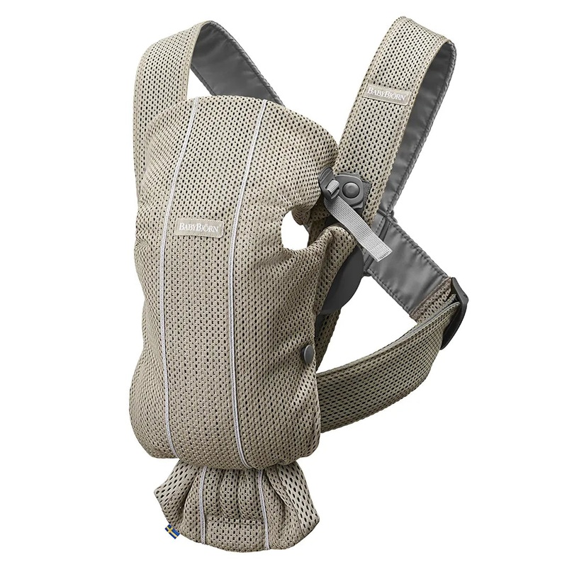 Baby Carrier Mini Gray Beige 3D Mesh (See Description)