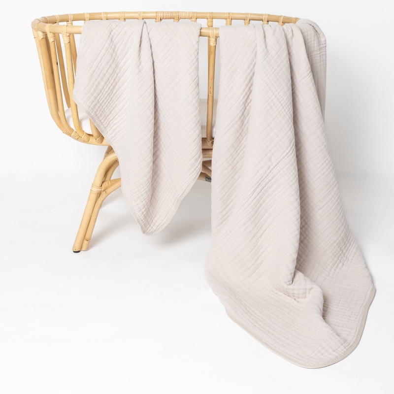 Cloud Muslin Quilt – Grey