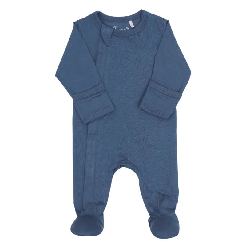 Coccoli – Modal 2-Way Zipper Footie – Majolica Blue
