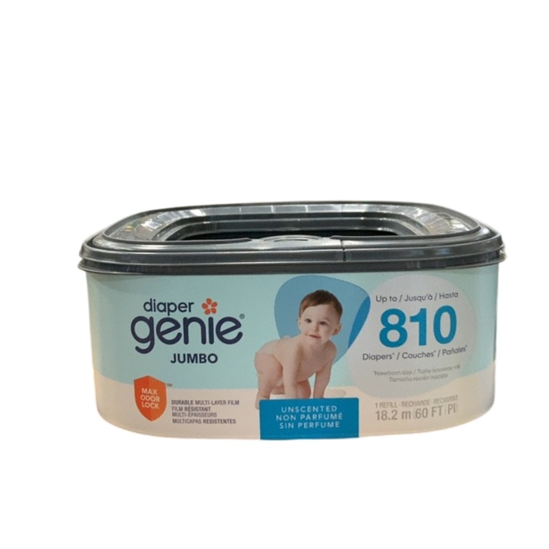 Diaper Genie Jumbo Square Disposal Bag Refill, 810 Ct