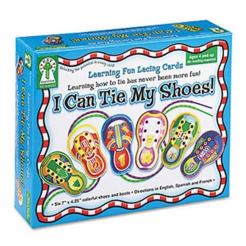 Learning Fun Lacing Cards , I Can Tie My Shoes