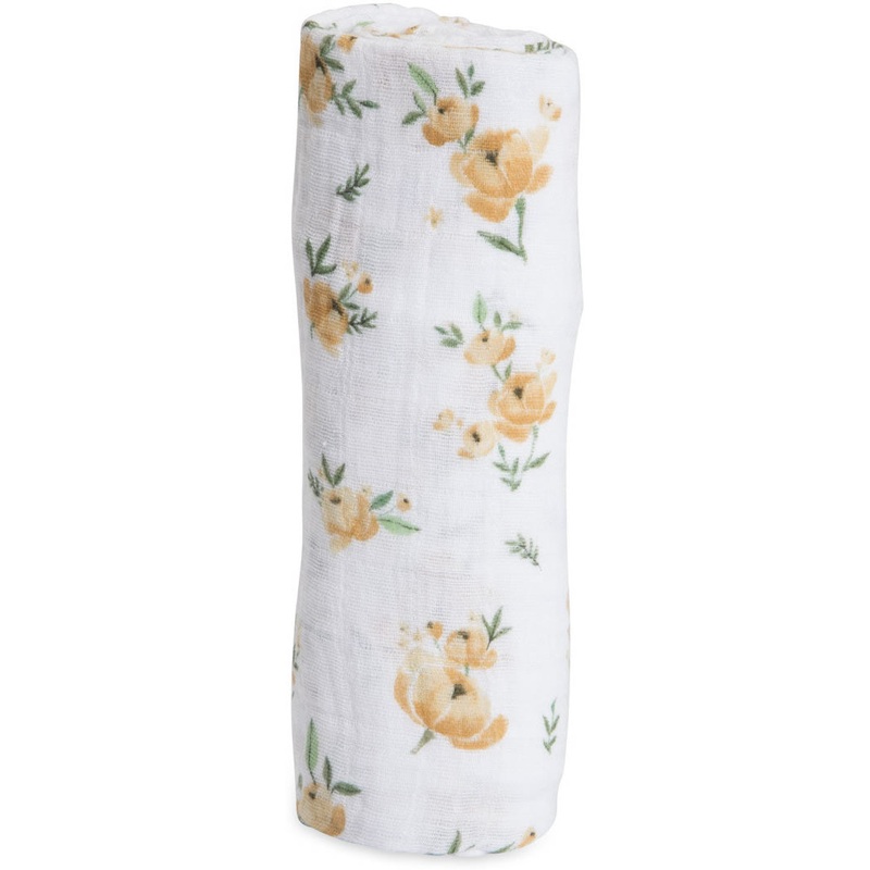 Little Unicorn Cotton Muslin Swaddle – Yellow Rose