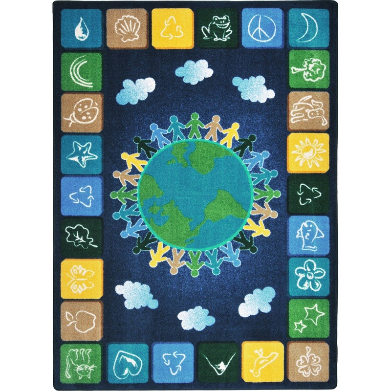 One World 7’8″ x 10’9″ area rug in color Neutrals