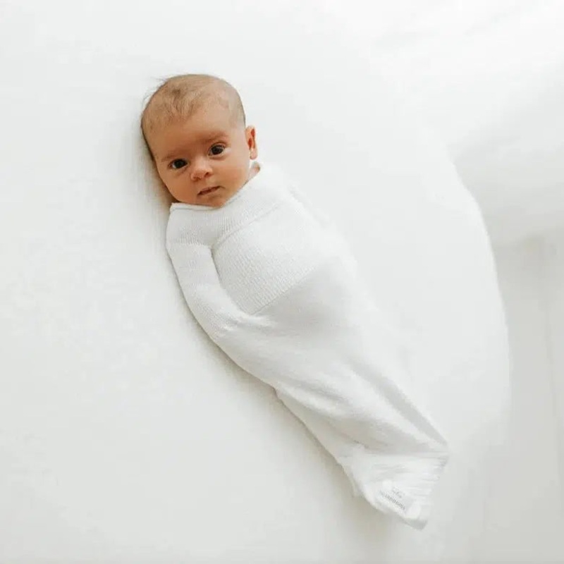 Swaddelini – Preemie Swaddle Sleep Sack – White