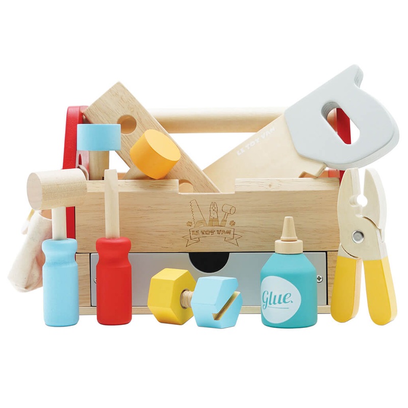 Tool Box and Wooden Tools