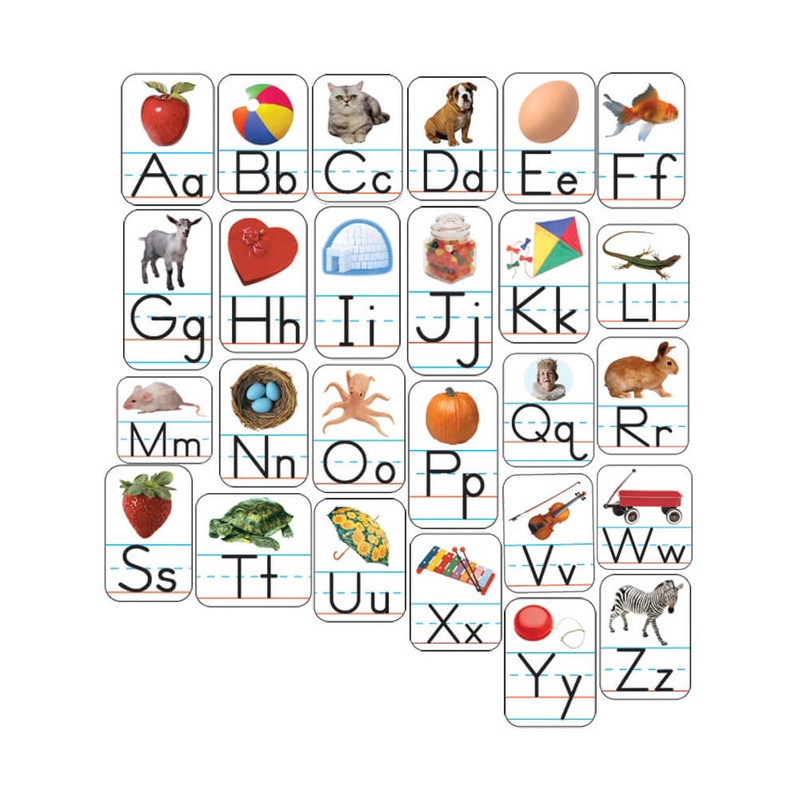 Alphabet: Photographic Shape Stickers Grade PK-2