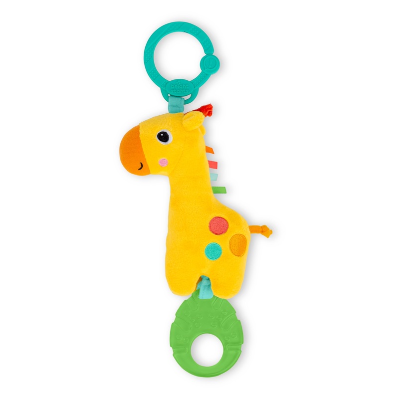 Bright Starts Tug Tunes On-the-Go Toy – Giraffe – Unisex, Newborn +