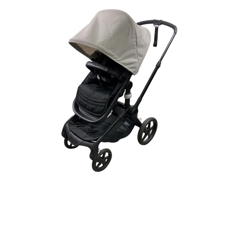 Bugaboo Fox 5 Stroller, 2022, Black Frame, Misty White – Midnight Black