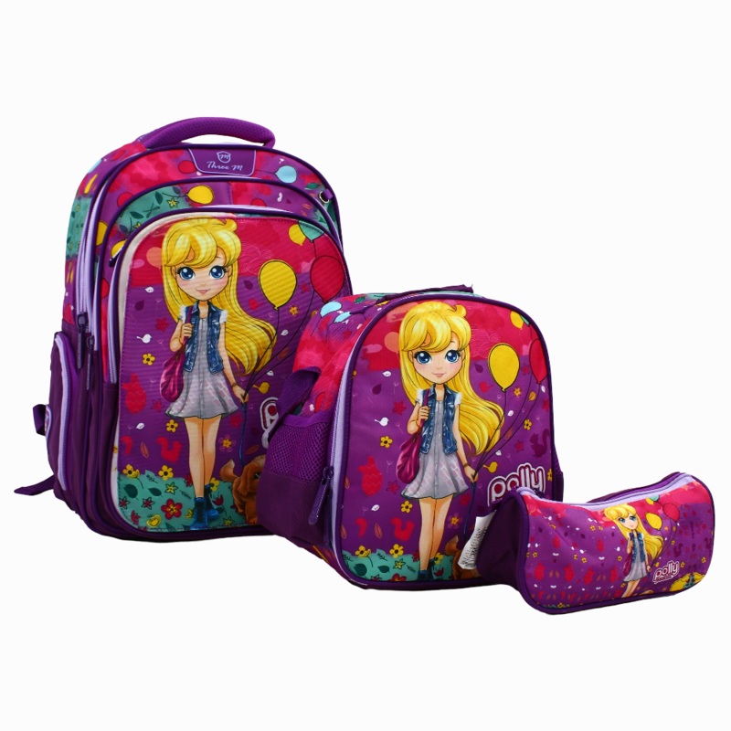 Polly Pocket School Set 3 Faces in 1  17 Inches