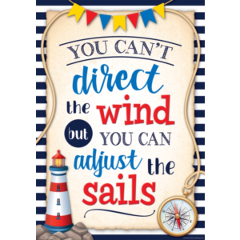 You Can’t Direct the Wind but You Can Adjust the Sails Positive Poster