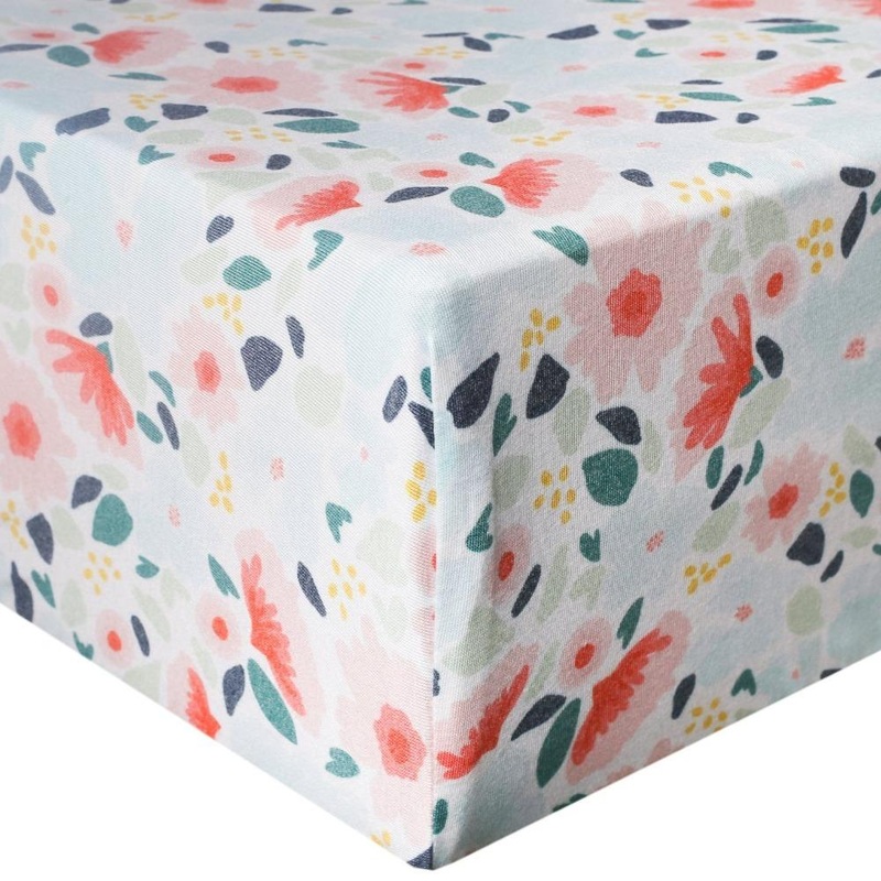 Copper Pearl Premium Knit Fitted Crib Sheet | Leilani