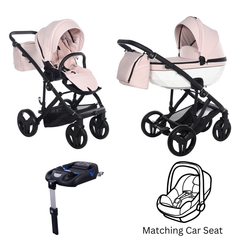 JUNAMA CLASSIC PINK – 4IN1 (INCLUDES CAR SEAT & ISOFIX BASE)