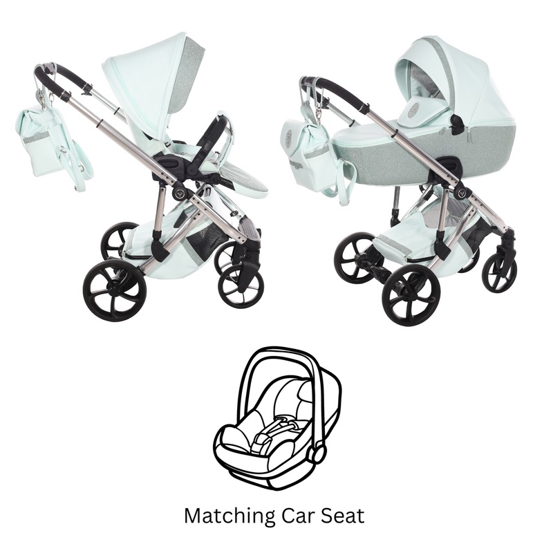 JUNAMA GLITTER ECO MINT – 3IN1 (INCLUDES CAR SEAT)