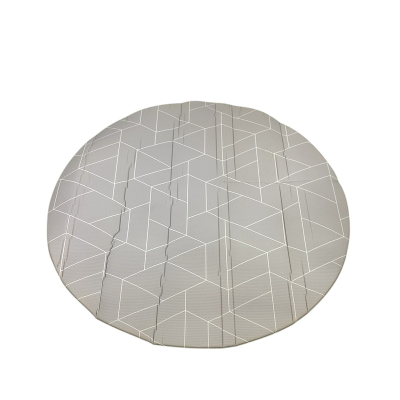 Little BOT Ofie Play Mat, Round, Zen Line + Triangle
