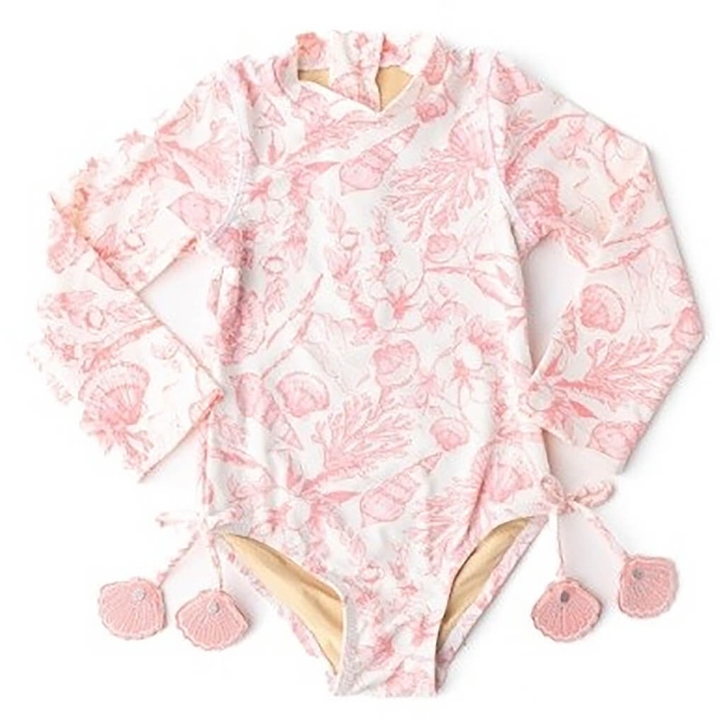 Longsleeve Swimsuit – Seaside Toile