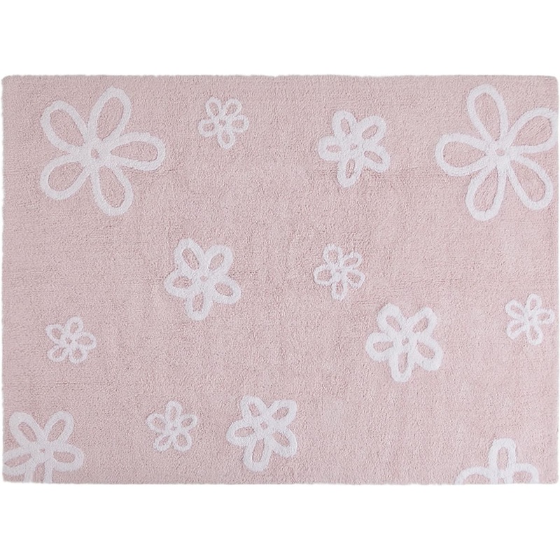 Lorena Canals Flowers Rug – Pink (4′ x 5′ 3″)