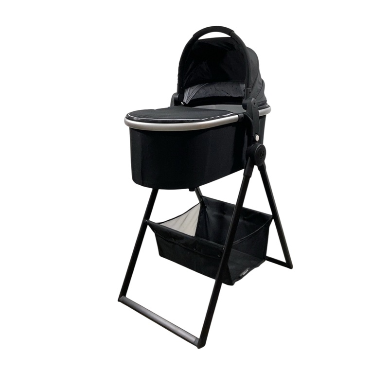Mockingbird Bassinet with Stand, Black