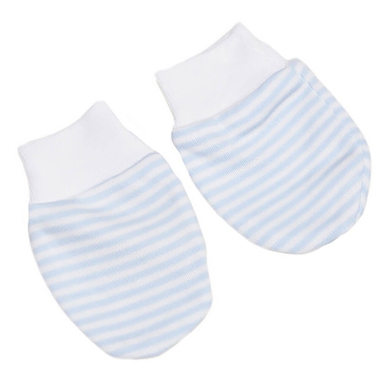 Kissy Kissy Mittens Simple Stripes Blue