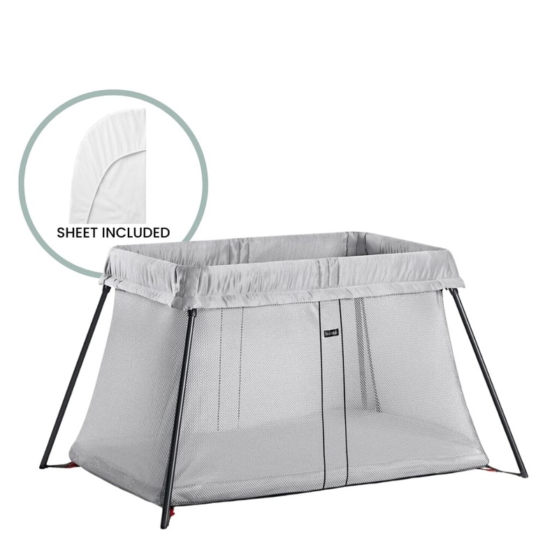 BabyBjorn Travel Crib Light & Fitted Sheet Bundle