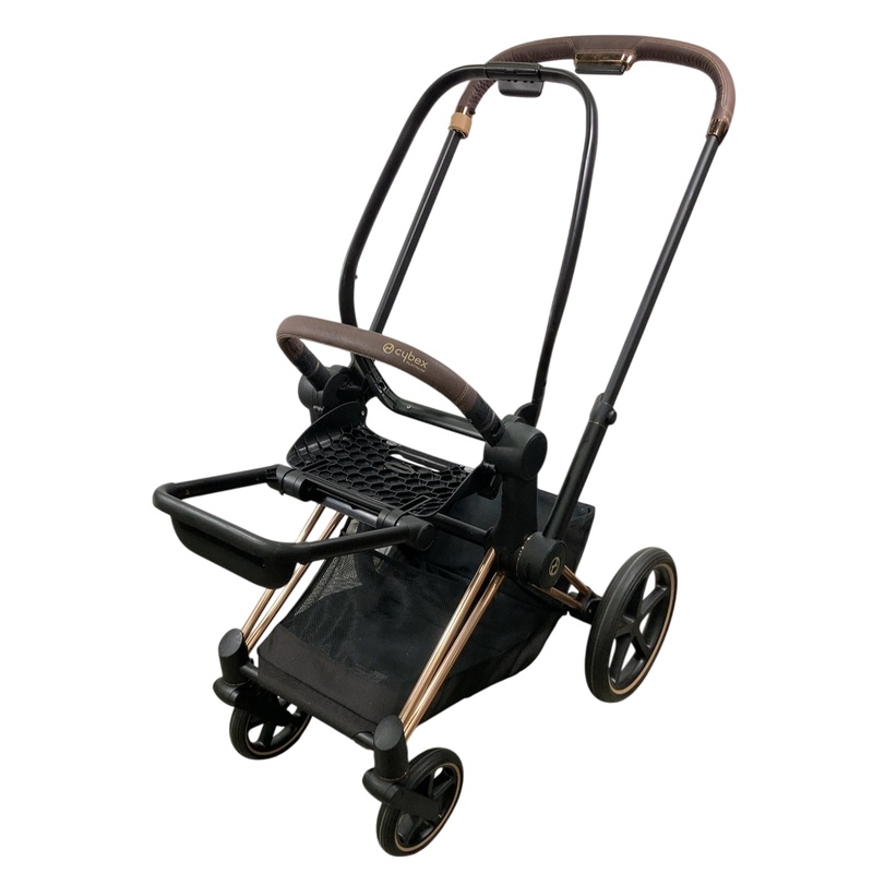 Cybex PRIAM Stroller Frame And Seat, 2023, Rose Gold