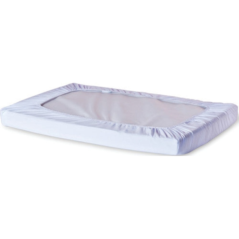 SafeFit Elastic Fitted Sheet, Compact-Size, White