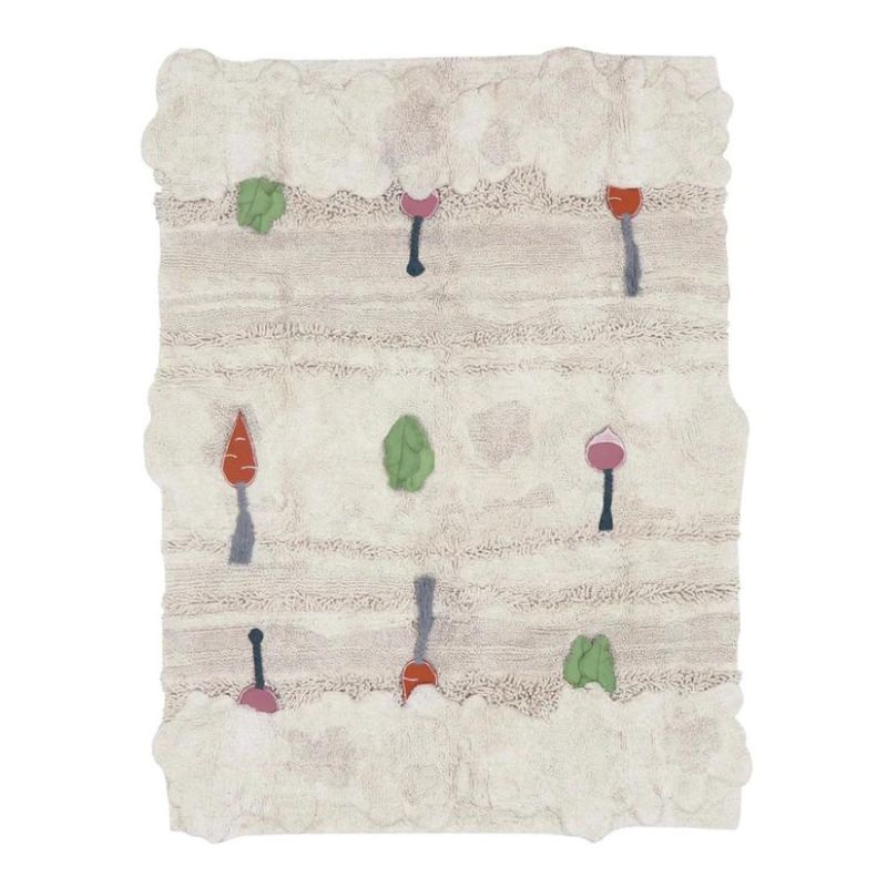 Veggie Garden Washable Area Rug
