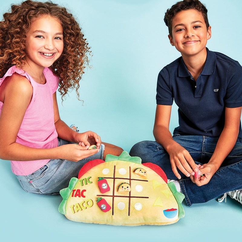 Iscream Tic-Tac Taco Fleece Pillow