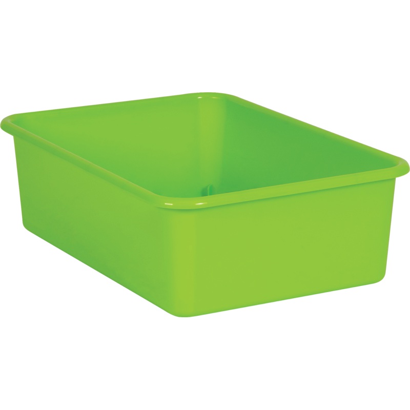 Lime Large Plastic Storage Bin