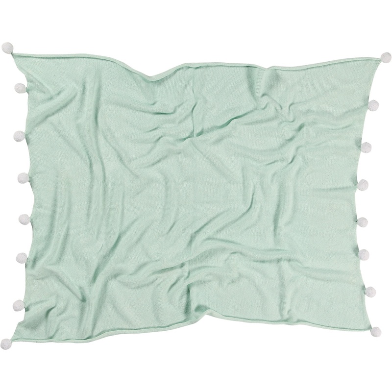 Lorena Canals Bubbly Baby Blanket – Mint (3′ 3″ x 4′)