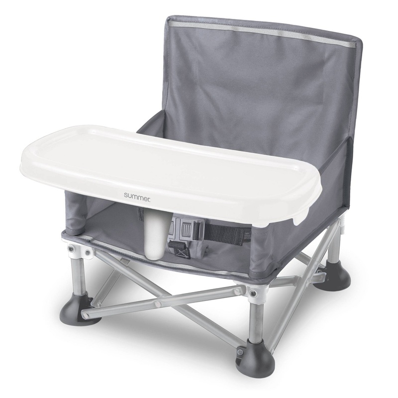 Pop ‘N Sit Portable Infant Booster Seat – Sport Gray