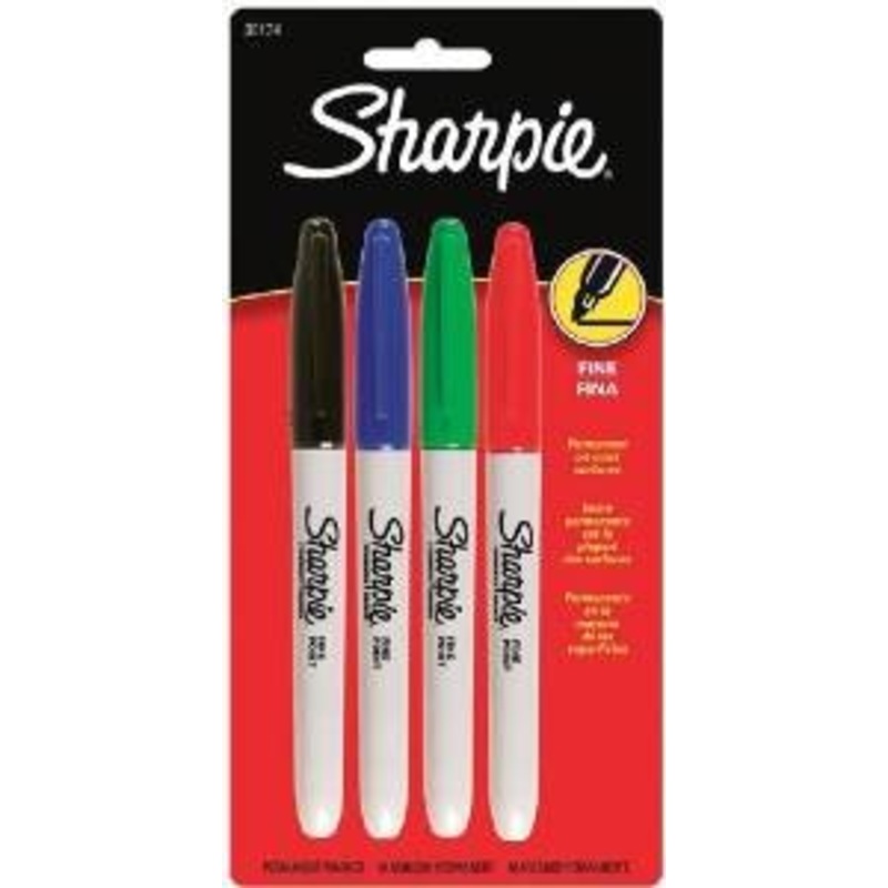 Sharpie Fine Point Markers (Set of 4)