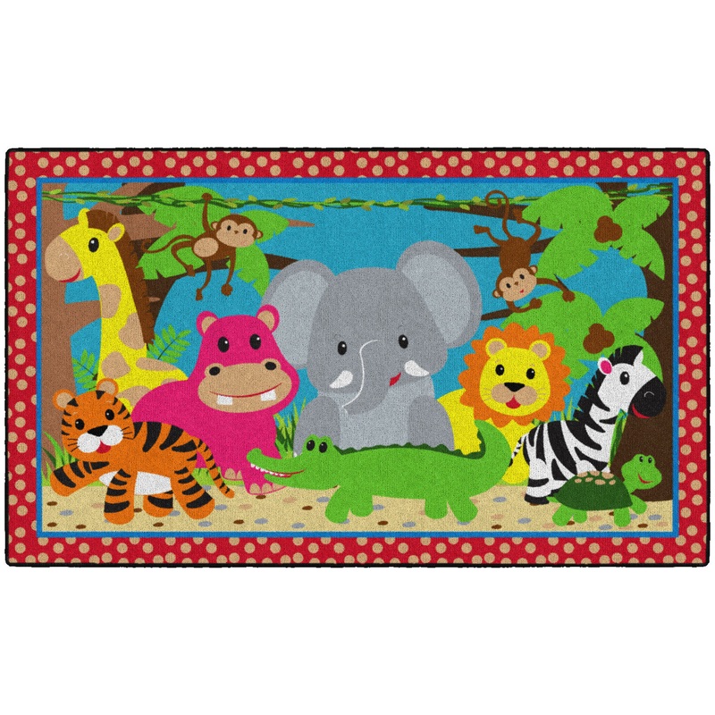 Cutie Jungle Carpet 5’x8′