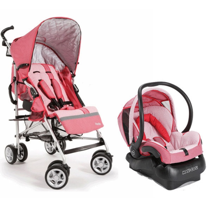 Maxi Cosi Perle Travel System – Lily Pink