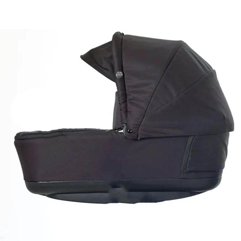 Mee-Go Uno+ 2nd Carrycot – Black/Chrome
