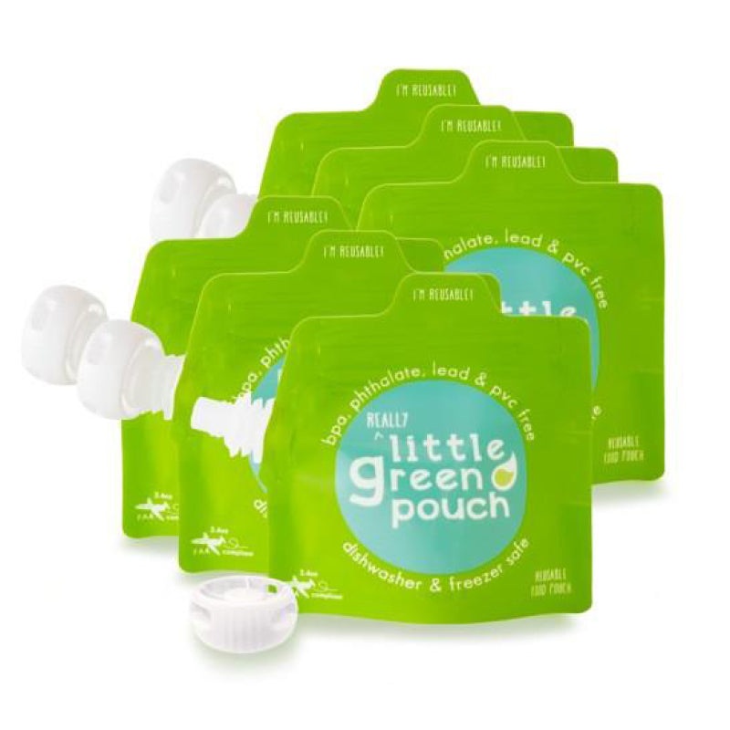 Reusable 3.4oz Food Pouch – 6 pack