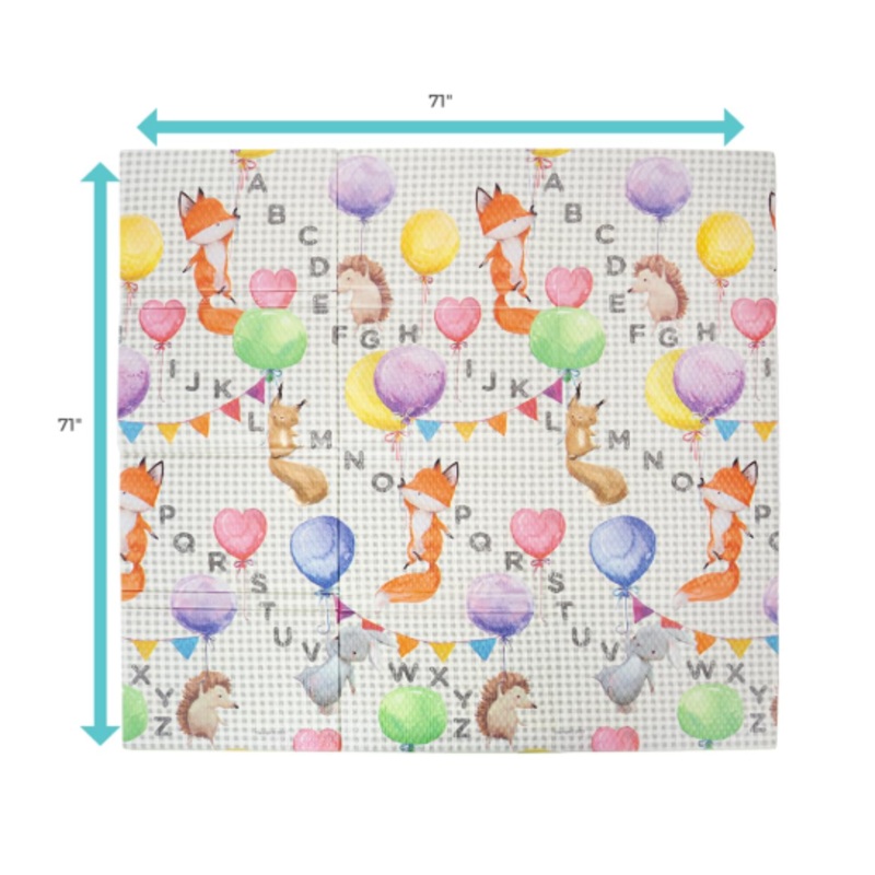 Toddleroo By North States Foldable Padded Play Mat, ABC Balloon