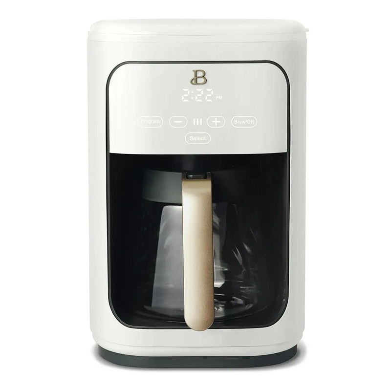 14 Cup Programmable Touchscreen Coffee Maker White Icing by Drew Barrymore
