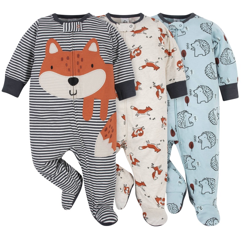 3-Pack Baby Boys Fox Sleep ‘N Plays