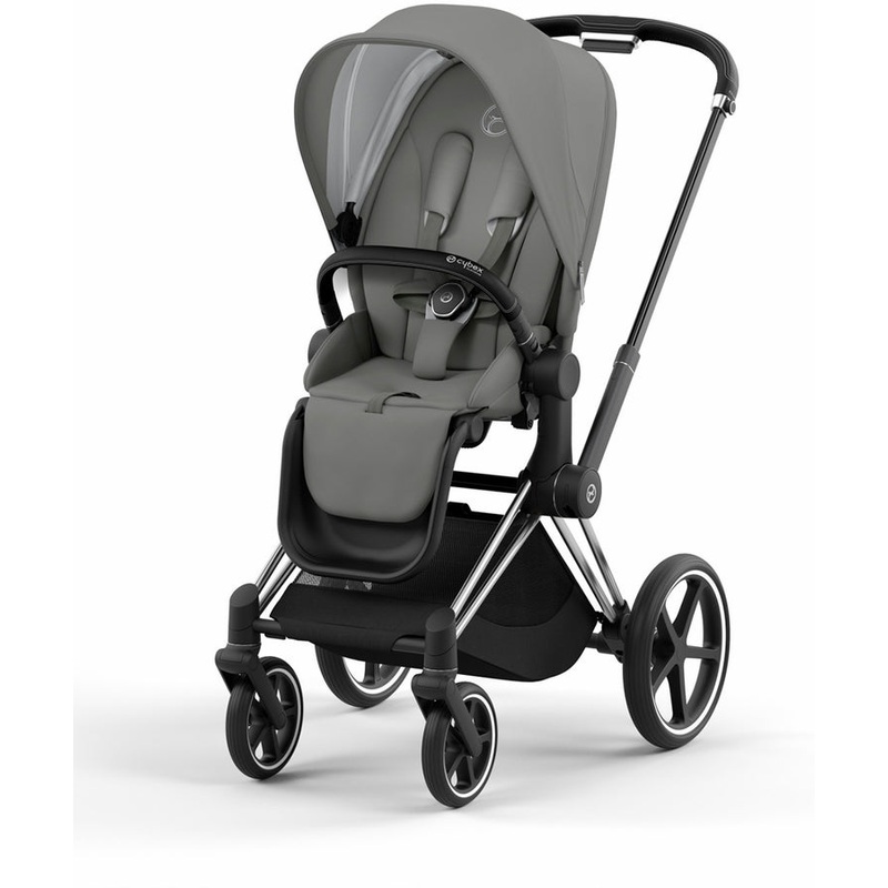 Cybex Priam 4 Stroller (One Box) – Chrome/Black/Mirage Grey
